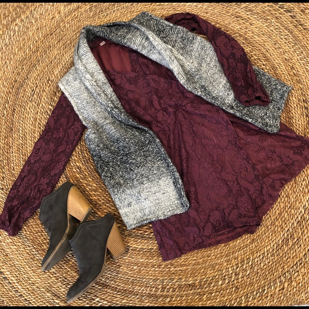 Target Longsleeve Maroon Romper